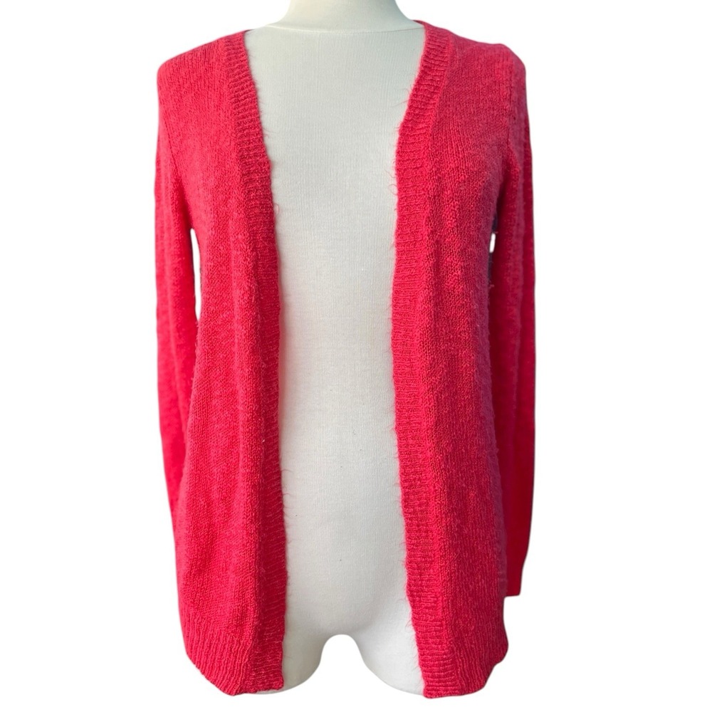 Charlotte Russe‎ Soft Open Lightweight Red Cardigan Sweater Size S Christmas Y2K